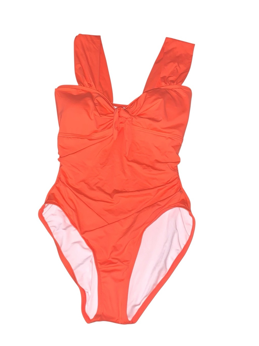 Carmen Marc Valvo One-Piece Swimsuit with Twist Front Size 14 NWT